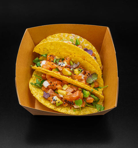 Tacos tartare di salmone