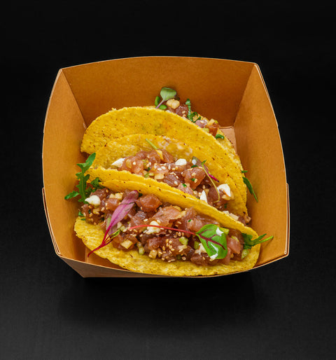 Tacos tartare di tonno